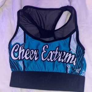 Cheer extreme sports bra